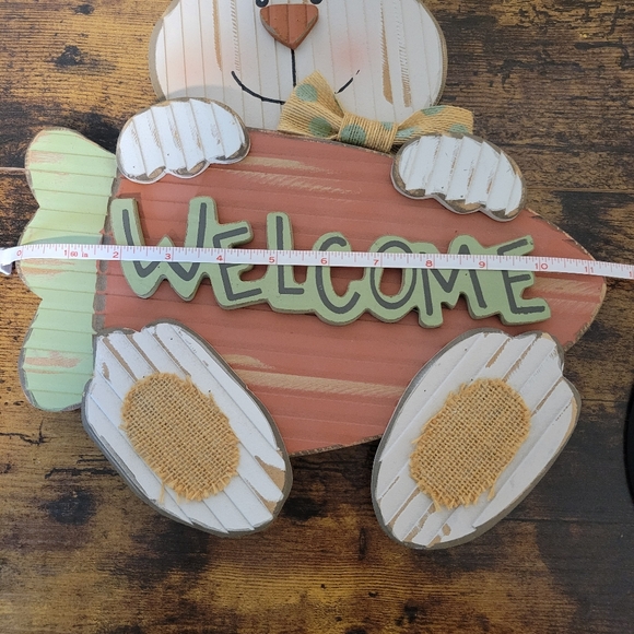 Bunny Welcome Sign Spring Easter - Picture 2 of 3